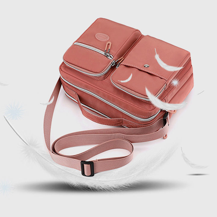 Leichte Handtasche, Umhängetasche, mehrere Taschen, für Reisen und Arbeit, Schultertasche, Messenger Bag