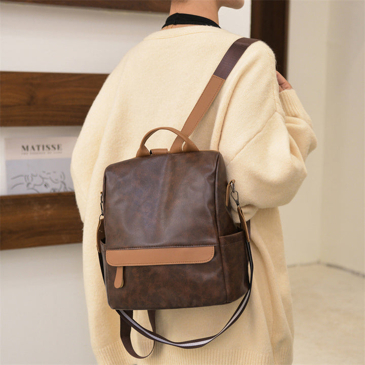 Damen Anti-Diebstahl Rucksack Geldbörsen Mehrzweck Leder Handtasche Schultertasche Reisetasche