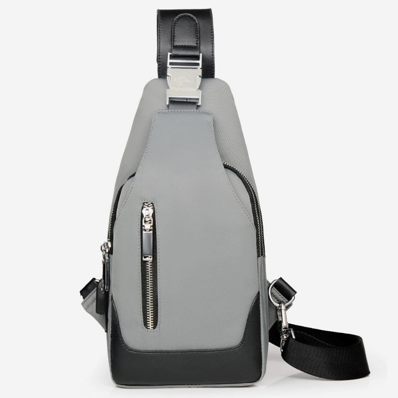 Wasserdichte Schultertasche mit USB-Ladefunktion 