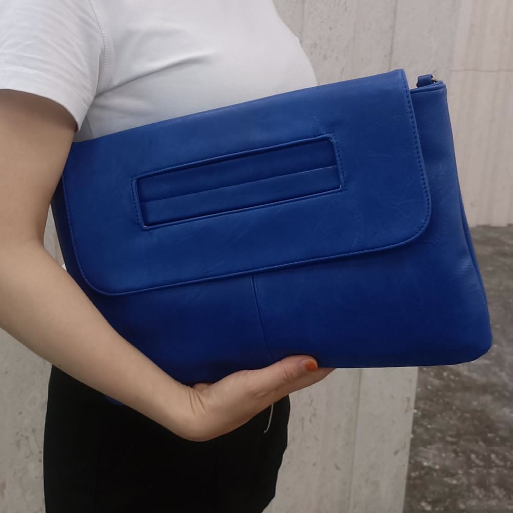 Umhängetasche aus veganem Leder für Damen, modische Handtasche mit Umhängegurt