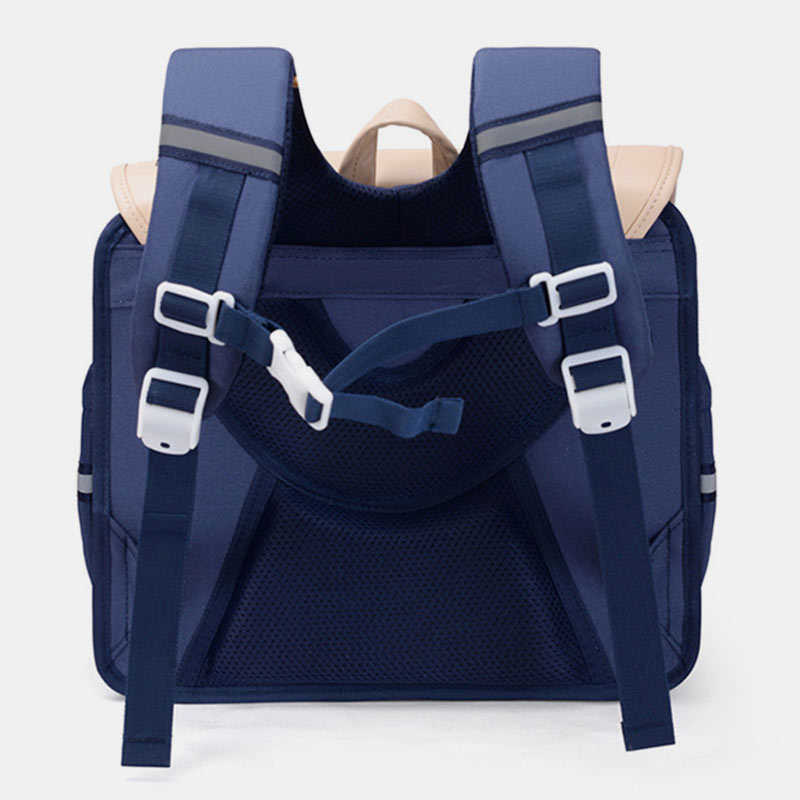 Kinderrucksack für Mädchen und Jungen, robust, atmungsaktiv, mit Reflektorstreifen