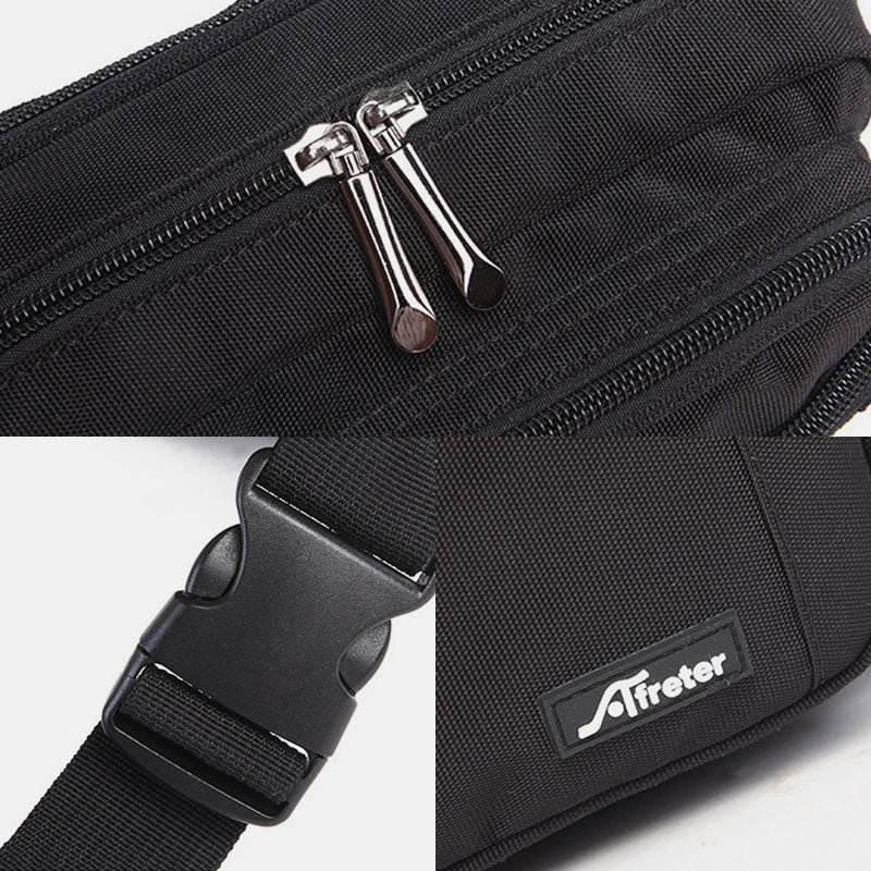 Hüfttasche für Damen und Herren, Brusttasche mit mehreren Taschen, Umhängetasche