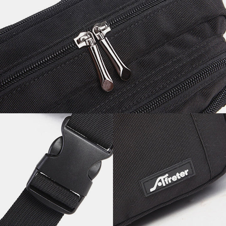Hüfttasche für Damen und Herren, Brusttasche mit mehreren Taschen, Umhängetasche