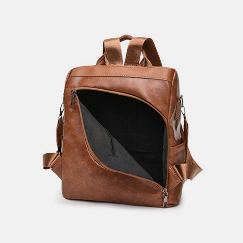 Damen Anti-Diebstahl Rucksack Geldbörsen Mehrzweck Leder Handtasche Schultertasche Reisetasche