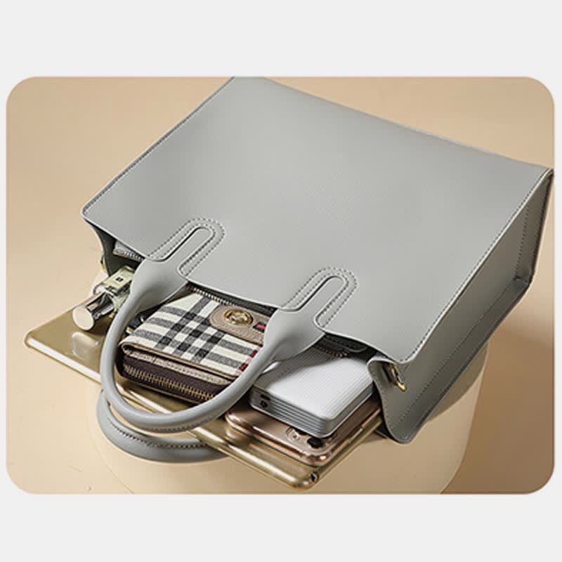 Vegane Leder-Tragetasche für Damen, für Reisen und Arbeit, Umhängetasche, Schultertasche