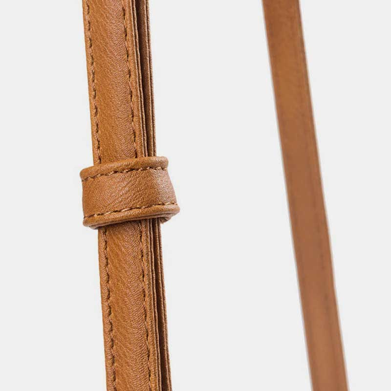 Multifunktionale Umhängetasche mit dreifachem Reißverschluss und trendigem Design aus Leder