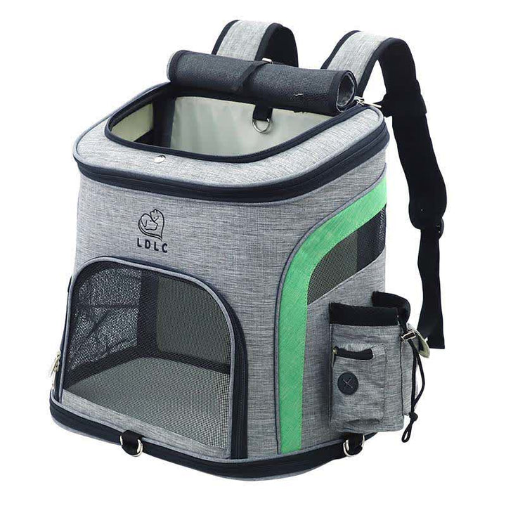 Haustier-Tragerucksack mit Taschen, Plüschmatte, Leine für Welpen und Katzen