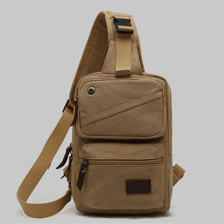 Schultertasche für Männer Canvas Retro Sports Crossbody Käsetasche