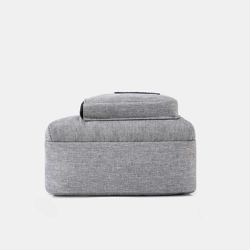 Sling Bag für Herren, leichte, graue Umhängetasche zum Wandern