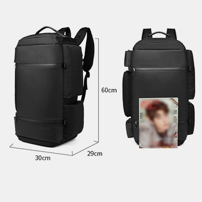 Große Kapazität Reisetasche Tote Cabrio Rucksack mit USB-Ladeanschluss