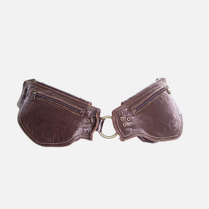 Nieten Gürteltasche Damen Herren Mittelalter Punk Hüfttasche