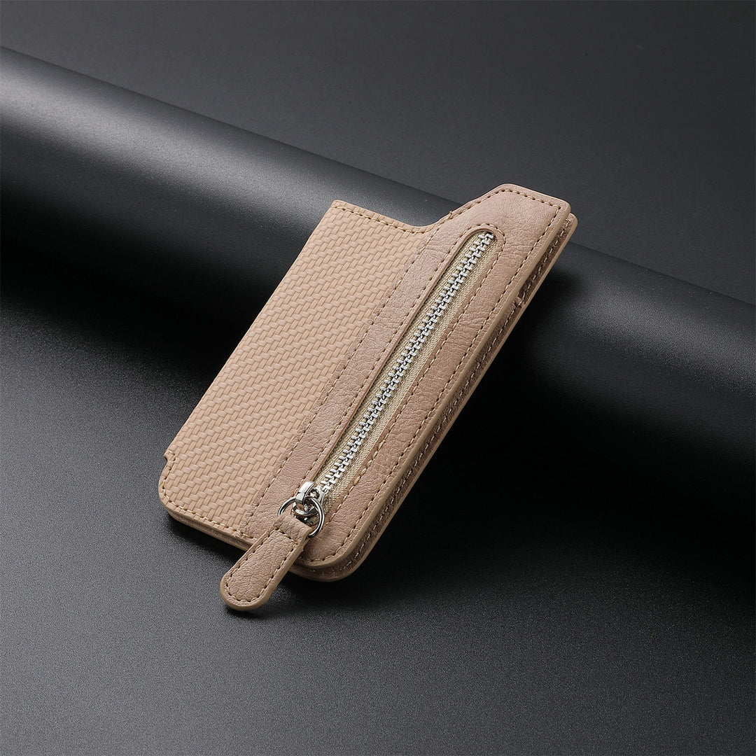 Brieftasche für Telefon Creative Stick Clamshell Style Zurück Kartenhalter