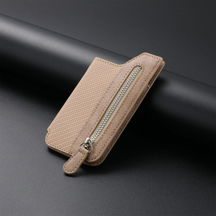 Brieftasche für Telefon Creative Stick Clamshell Style Zurück Kartenhalter