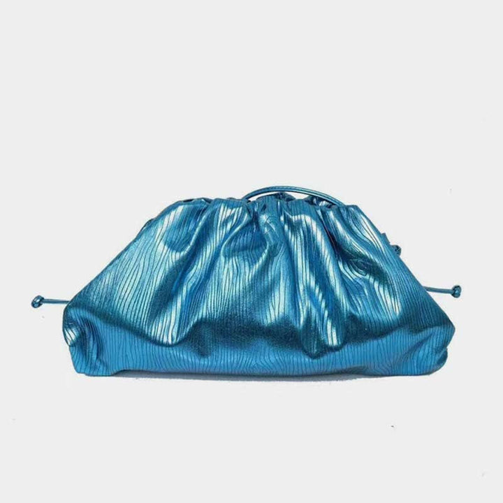 Dumpling Clutch Umhängetasche Cloud Sparkling Metallic Geldbörse für Damen