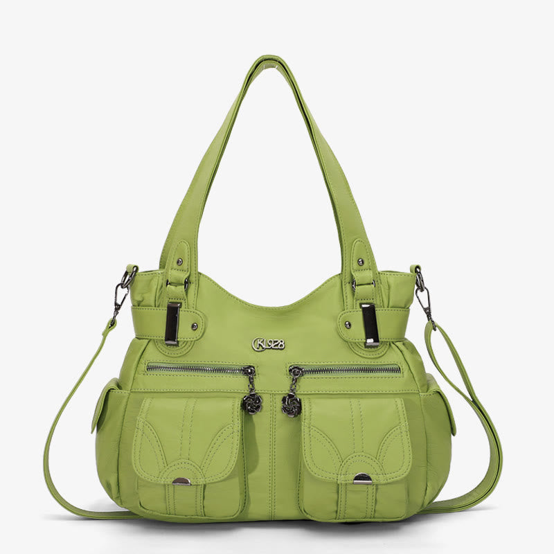 Tragetasche für Damen, für den täglichen Ausflug, mehrere Taschen, eine farbige Tasche