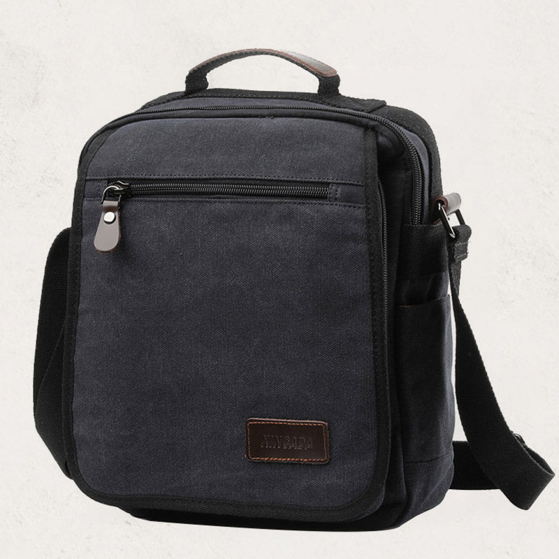 Retro Canvas Messenger Bag Multifunktionale Business Umhängetasche für Herren