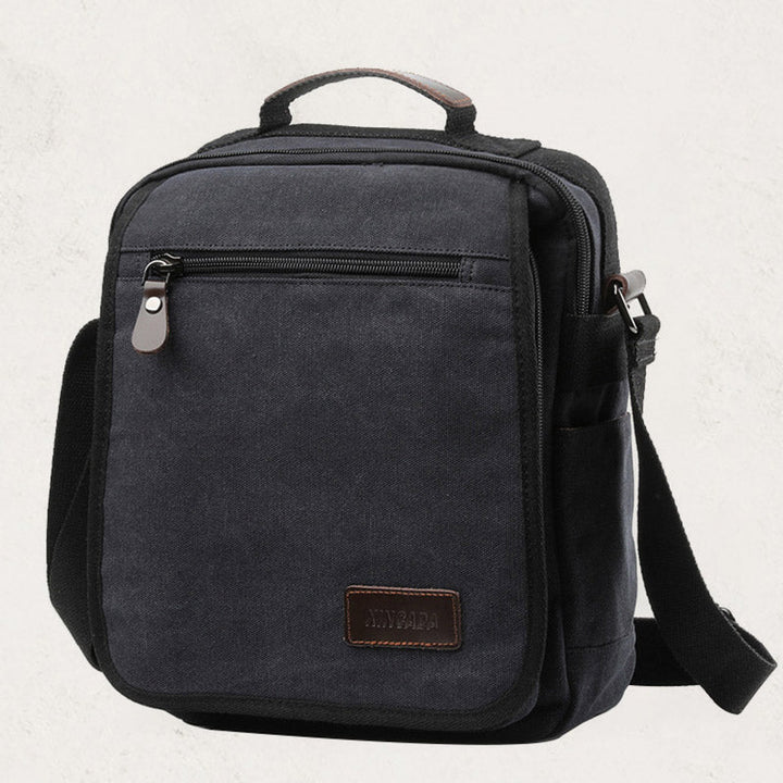 Retro Canvas Messenger Bag Multifunktionale Business Umhängetasche für Herren