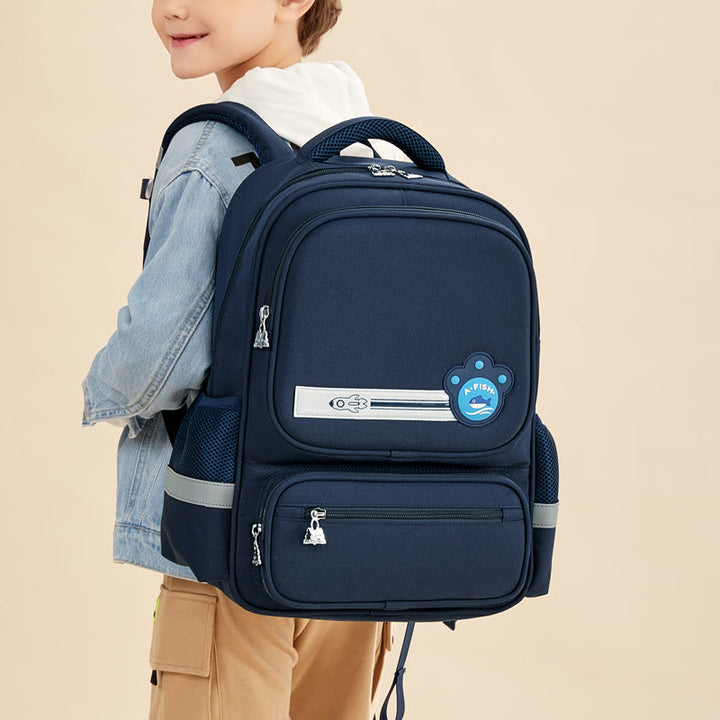 Rucksack für Kinder, lässig, süß, Farbe, Nylon, große Schultasche