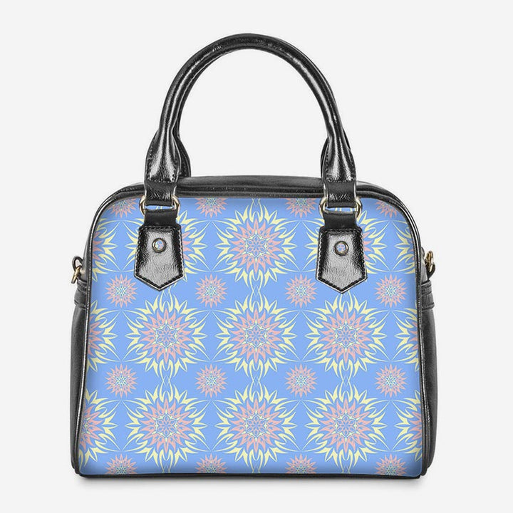 PU-Leder-Blumen-Geldbörsen Top-Griff-Tasche Crossbody Handtasche Satchel Taschen