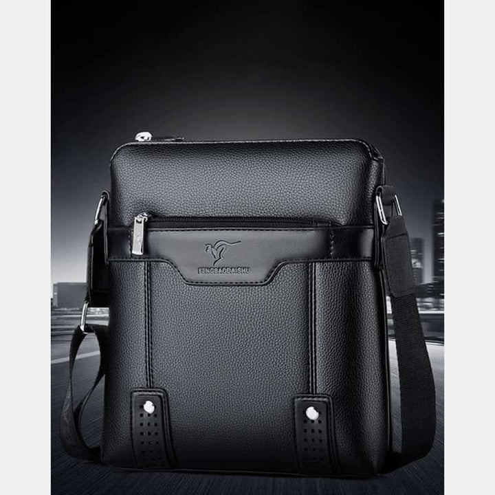 Kleine Umhängetasche aus Leder für Herren, lässige Business-Handtasche, Umhängetasche