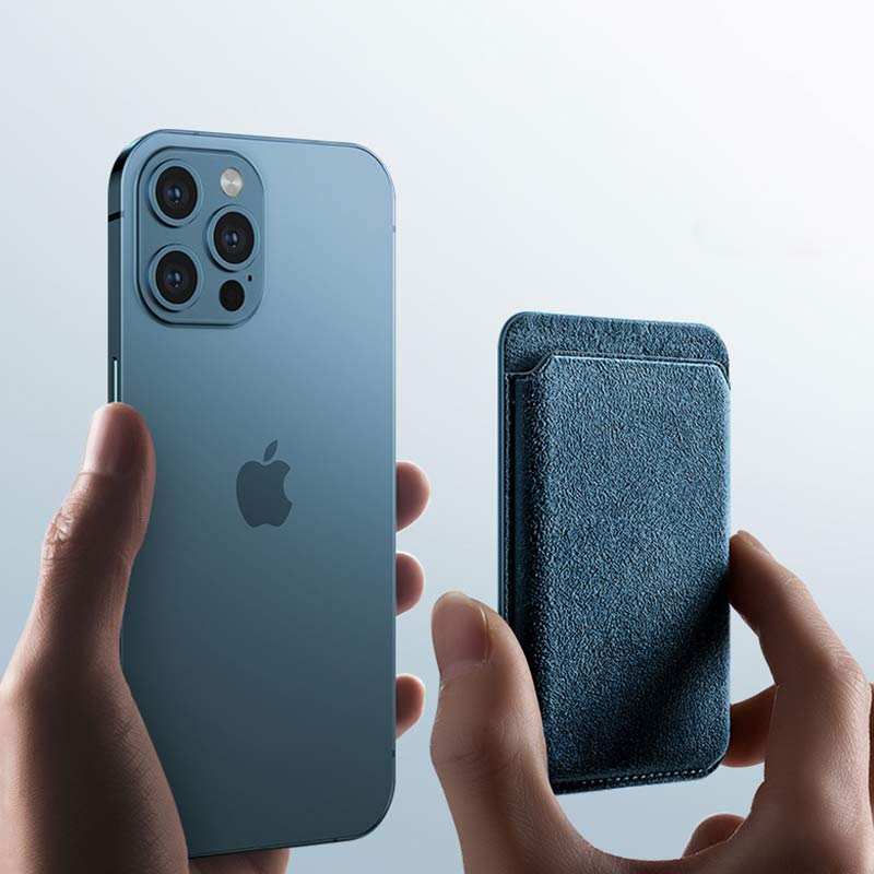 Alcantara Wildleder MagSafe Kartenhalter