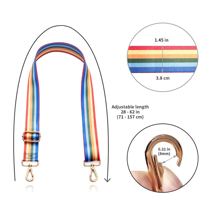 Ersatz verstellbare Crossbody Geldbörse Riemen Streifen breit