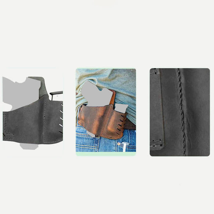 Gürtelholster aus echtem Leder mit Magazintasche, mehrere Modelle für G19, P365, M1911