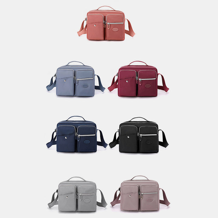 Leichte Handtasche, Umhängetasche, mehrere Taschen, für Reisen und Arbeit, Schultertasche, Messenger Bag