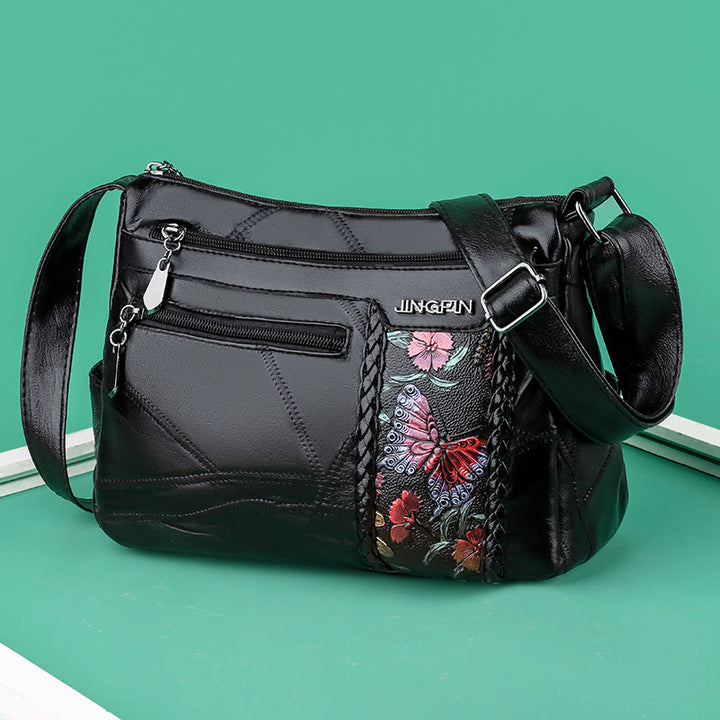 Farbmuster Gesteppte Ledertasche für Damen Klassische Umhängetasche