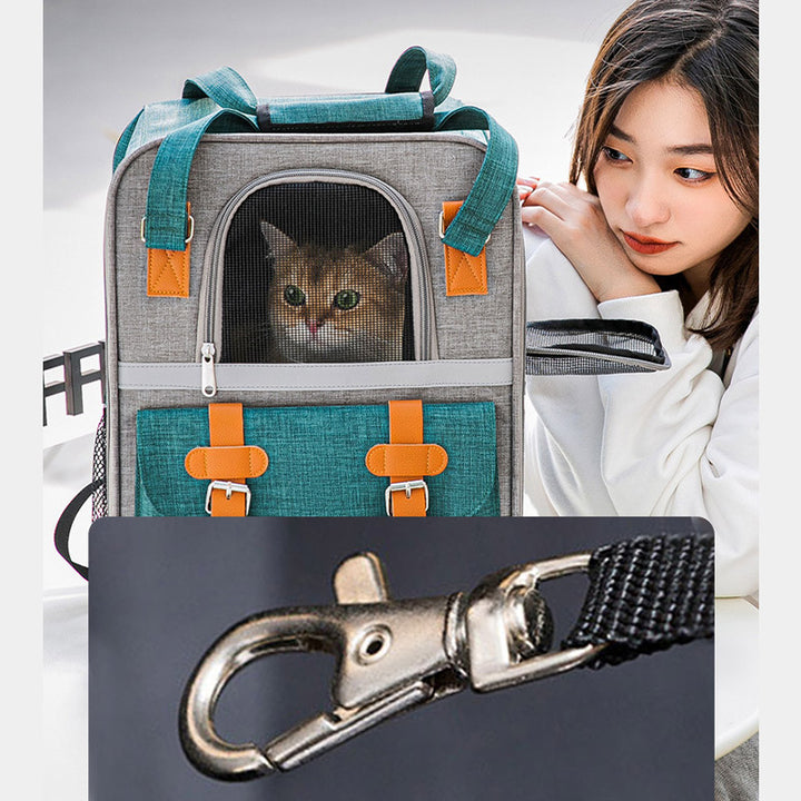 Haustier-Tragerucksack für Katzen, Luftpolster-Rucksack, für bis zu 9 kg