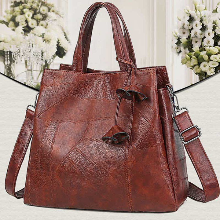 Retro Damen Handtasche Dreifachfach Schultertasche Umhängetasche