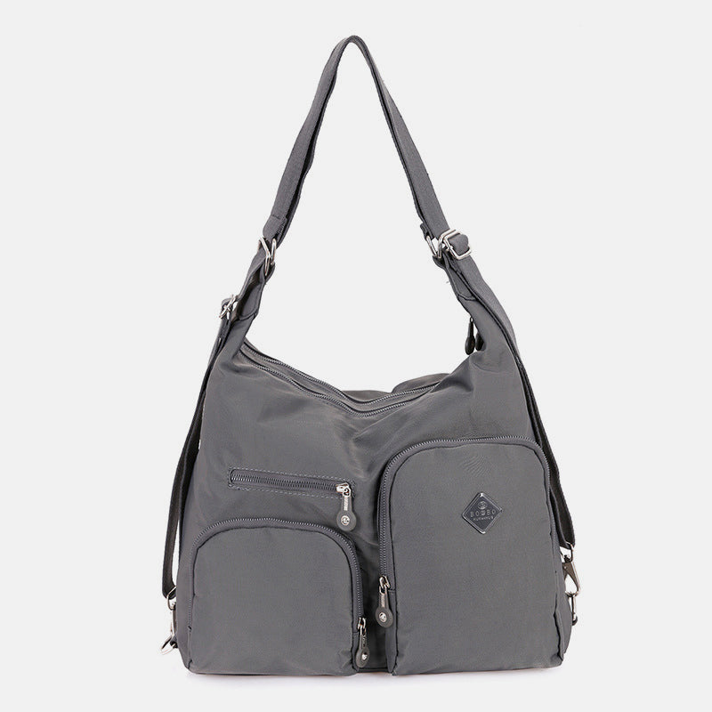 Nylon Hobo Handtaschen Umwandlungs-Rucksack Umhängetasche Schultertasche