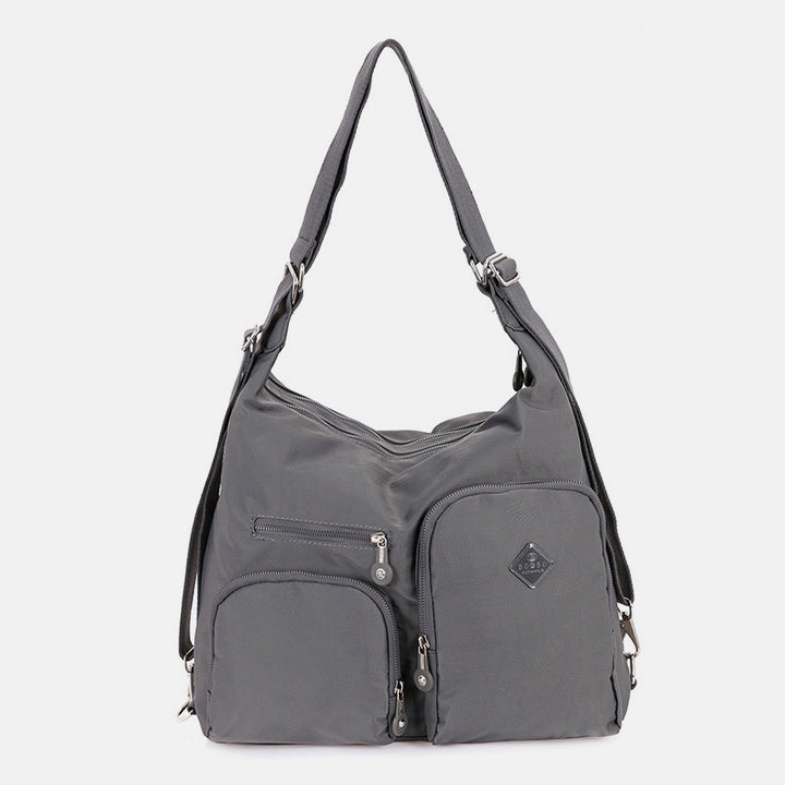 Nylon Hobo Handtaschen Umwandlungs-Rucksack Umhängetasche Schultertasche