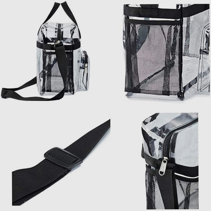 Große, wasserdichte, lässige, transparente Handtasche 