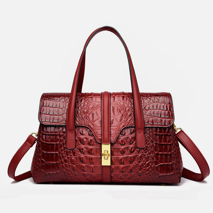 Handtaschen für Frauen Krokodilmuster Leder Crossbody Tragetasche