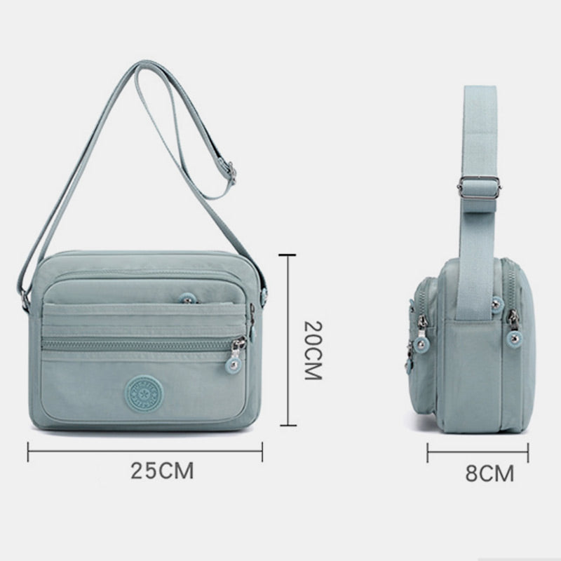 Lässige Umhängetasche mit mehreren Taschen und leichtem Design