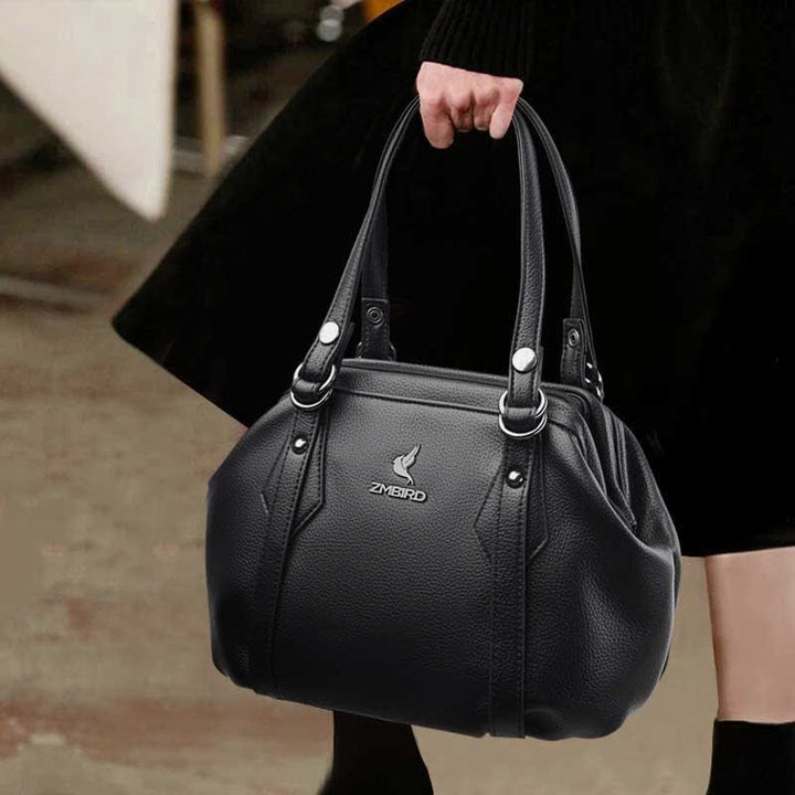 Umhängetasche für Damen, veganes Leder, Tragetasche mit Reißverschluss