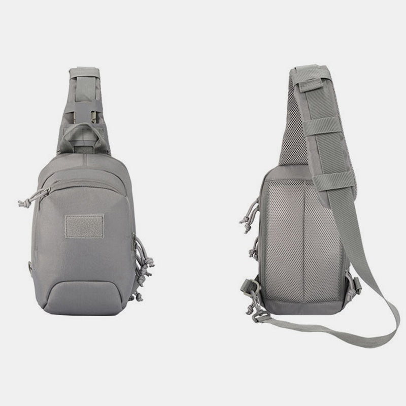 Taktische Sling-Brusttasche, kompakte Umhängetasche zum Wandern, Radfahren, Angeln, Tagesrucksack
