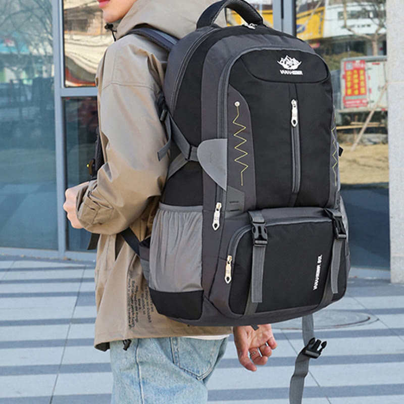 Rucksack für Männer Outdoor Bergsteigen Wandern Leichter Multifunktionsrucksack