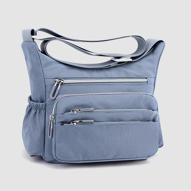 Leichte Nylon-Geldbörse mit mehreren Taschen für Damen, multifunktionale Umhängetasche