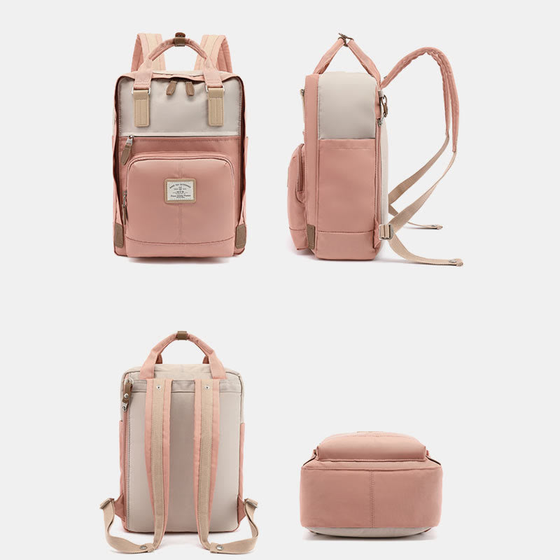 Rucksack für Studenten im Teenageralter, einfacher, leichter Computer-Tagesrucksack mit mehreren Taschen