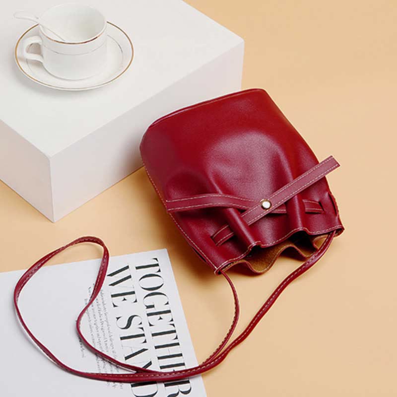 Umhängetasche für Damen aus PU-Leder, minimalistische Schultertasche für den täglichen Gebrauch