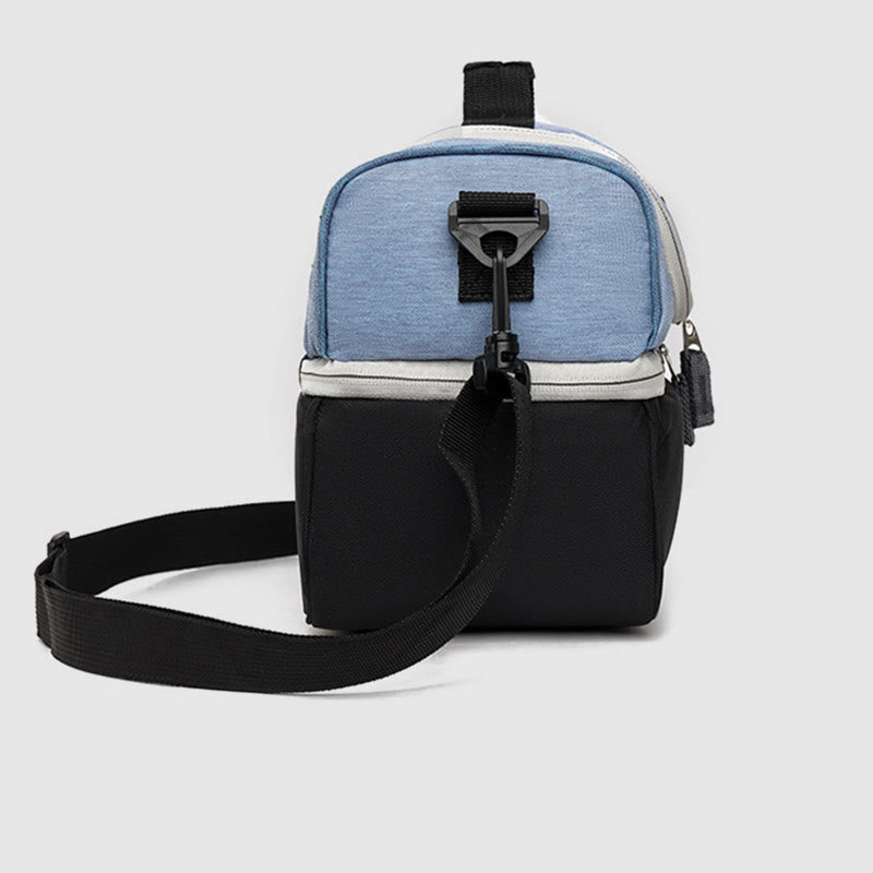 Kühltasche für Ausflüge, doppellagige Isolierung, Umhängetasche, Picknicktasche