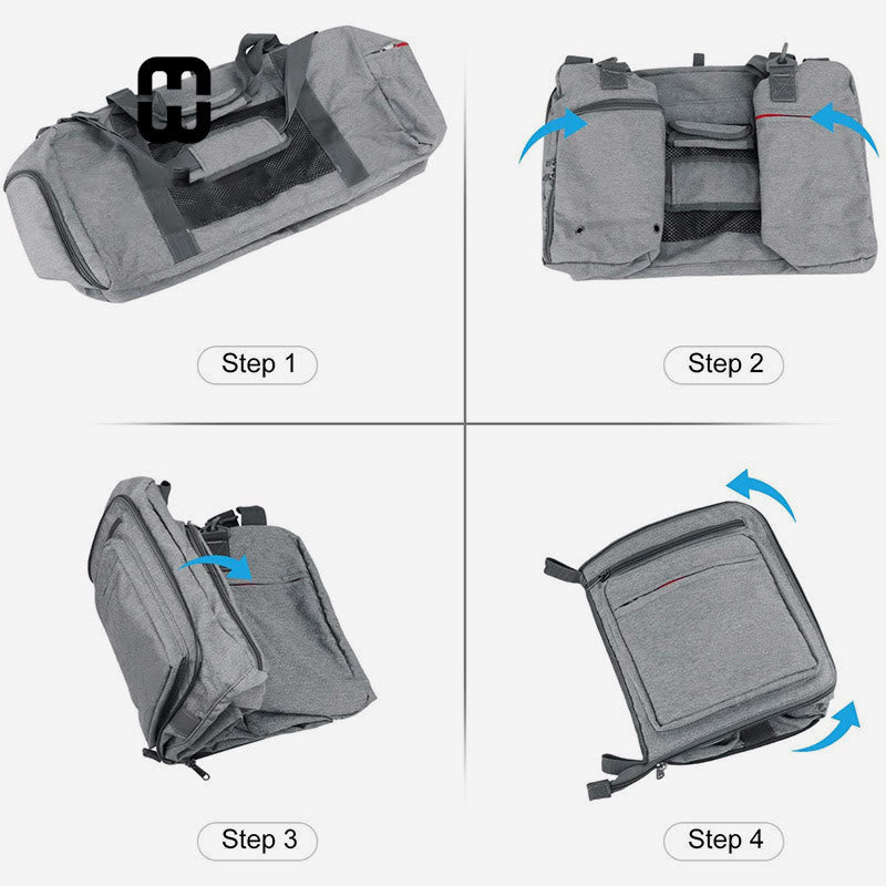 Reisetasche für unterwegs, faltbar, große Kapazität, tragbare Fitnesstasche
