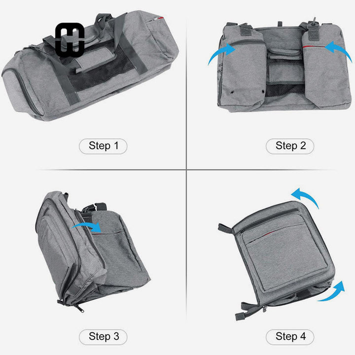Reisetasche für unterwegs, faltbar, große Kapazität, tragbare Fitnesstasche
