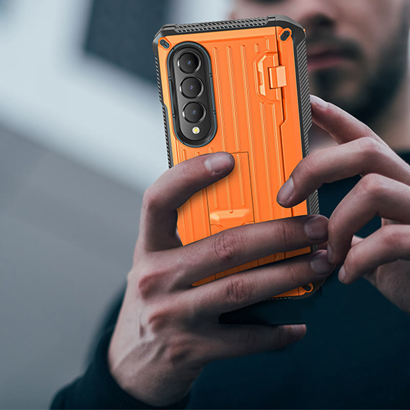 Handyhülle mit Halterung für Samsung Bruchsichere Schutzhülle