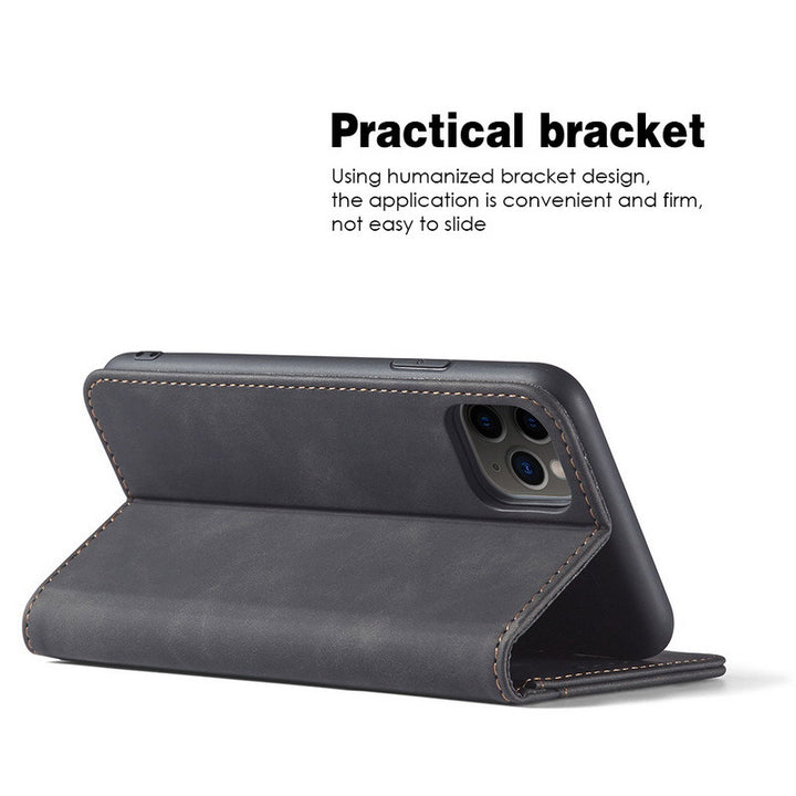 Premium PU Leder Brieftasche Hülle Kartenhalter Kompatibel mit iPhone 13 Pro Max