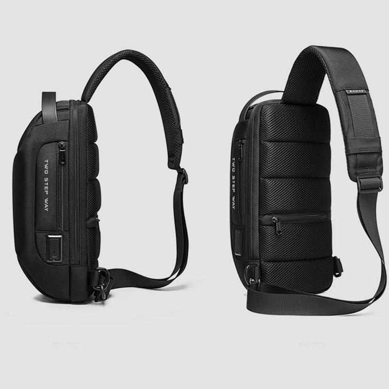 Wasserdichte Schultertasche mit USB-Ladeanschluss