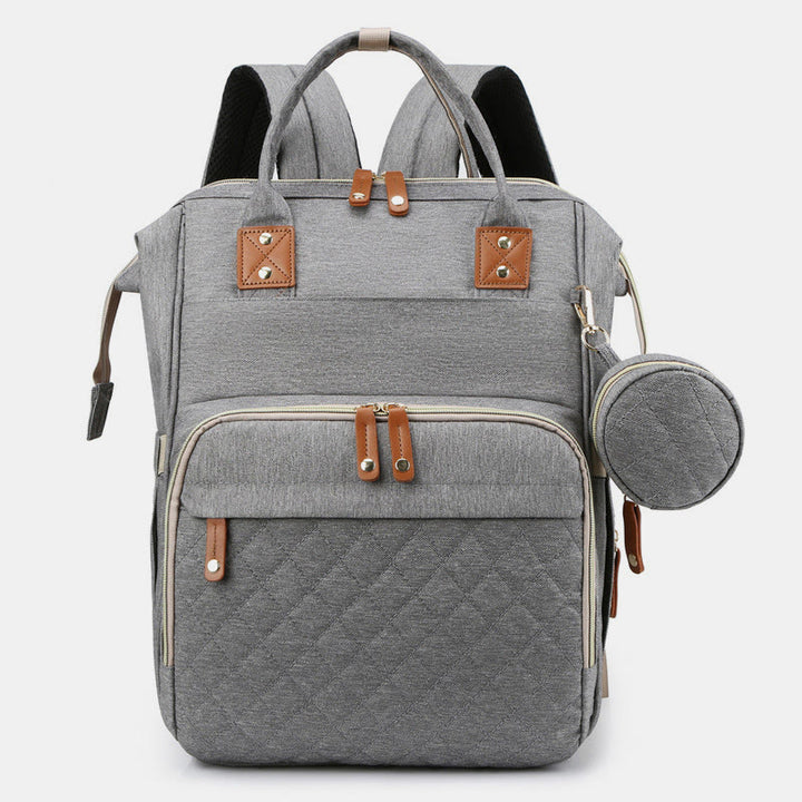 Multifunktionale Mama-Tasche mit Kinderbett, einfacher wasserdichter Oxford-Rucksack