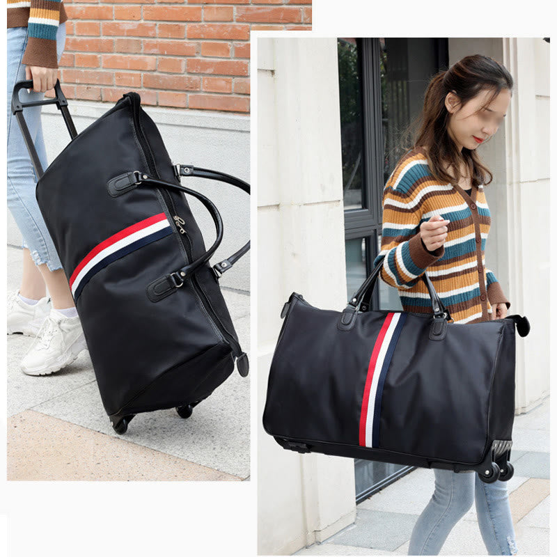 Zugstangen-Reisetasche für Damen und Herren, leicht, minimalistisch, Reisetasche